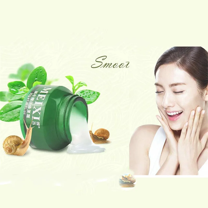 Meixi Snail White Cream Face Care Cream Moisturizing Anti-Aging Acne Anti Wrinkle Whitening Snail Cream Material From Korean 30G
Meixi Snail White Cream Face Care Cream Moisturizing Anti-Aging Acne Anti Wrinkle Whitening Snail Cream Material From Korean 30G