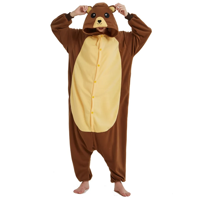 XXL 180-200CM Brown Kigurumi Women Pajamas Bear Costume Onesies For Adult Jumpsuit Sleepwear Men Animal Pyjamas Cosplay Suit
XXL 180-200CM Brown Kigurumi Women Pajamas Bear Costume Onesies For Adult Jumpsuit Sleepwear Men Animal Pyjamas Cosplay Suit