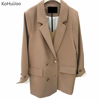 KoHuiJoo 2019 Spring Autumn Women's Blazers Sexy Fashion Casual Double Breasted Female Office Suit Jacket High Quality Blazer
KoHuiJoo 2019 Spring Autumn Women's Blazers Sexy Fashion Casual Double Breasted Female Office Suit Jacket High Quality Blazer