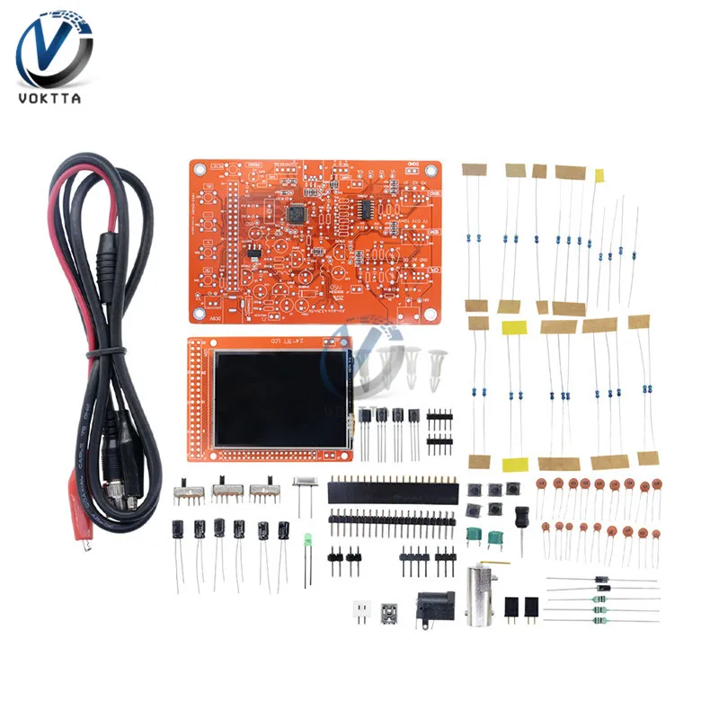 DSO138 2.4" TFT LCD Display Digital Oscilloscope Kit 200KHz Tester 1Msps Bandwidth Probe Electronic Production Suite DIY Kit
DSO138 2.4" TFT LCD Display Digital Oscilloscope Kit 200KHz Tester 1Msps Bandwidth Probe Electronic Production Suite DIY Kit