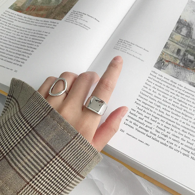 Silvology 925 Sterling Silver Square Wide Rings Silver Geometric Glossy Texture Korea Style Rings For Women Elegant Jewelry Gift
Silvology 925 Sterling Silver Square Wide Rings Silver Geometric Glossy Texture Korea Style Rings For Women Elegant Jewelry Gift