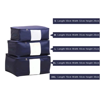 Oxford Quilt Storage Bag Collapsible Plus Size Comforter Container Home Storage Organizer Blanket Clothing Storage Storage 60xx
Oxford Quilt Storage Bag Collapsible Plus Size Comforter Container Home Storage Organizer Blanket Clothing Storage Storage 60xx