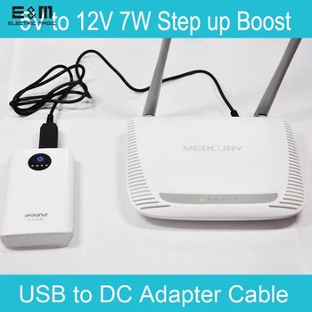 1M USB to DC 5V to 12V 9V 7W Step up Boost Adatper Cable For Mobile Power Bank Router LCD Screen UPS
1M USB to DC 5V to 12V 9V 7W Step up Boost Adatper Cable For Mobile Power Bank Router LCD Screen UPS