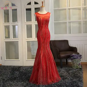 Walk Beside You Red Evening Dresses Mermaid Sleeveless Long Sequined Shiny Vestido De Festa Largos Elegantes De Gala Prom Gown 
Walk Beside You Red Evening Dresses Mermaid Sleeveless Long Sequined Shiny Vestido De Festa Largos Elegantes De Gala Prom Gown
