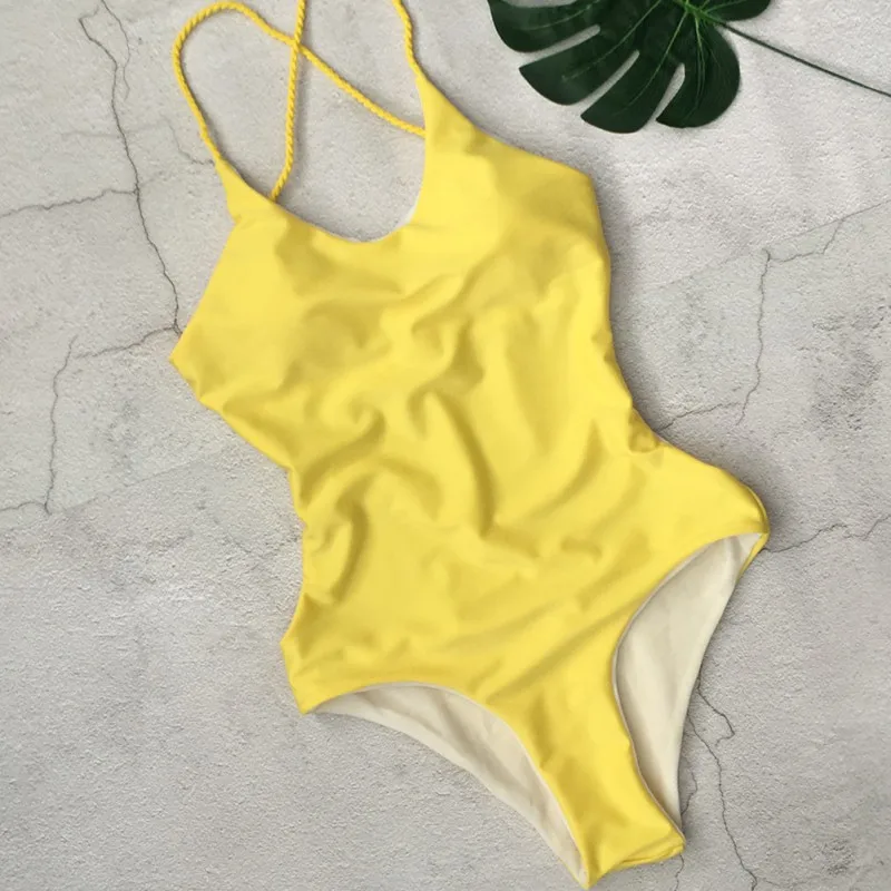 Bandage strapless sexy striped Solid Women Swimwear Halter Triangle Swimsuit bathing suit Maillot De Bain One piece Bikini
Bandage strapless sexy striped Solid Women Swimwear Halter Triangle Swimsuit bathing suit Maillot De Bain One piece Bikini