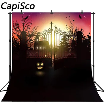 Capisco Seamless Halloween photography backdrop pumpkin castle bats street lamps background for photo studio for a photo shoot
Capisco Seamless Halloween photography backdrop pumpkin castle bats street lamps background for photo studio for a photo shoot