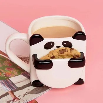 3D Cartoon panda coffee mugs double biscuits ceramic tea cups creative mark drinkware Christmas gifts
3D Cartoon panda coffee mugs double biscuits ceramic tea cups creative mark drinkware Christmas gifts