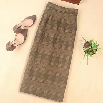 plus size 3XL woolen plaid package hip skirts women 2020 autumn winter new mid calf Split warm thick pencil step skirts
plus size 3XL woolen plaid package hip skirts women 2020 autumn winter new mid calf Split warm thick pencil step skirts