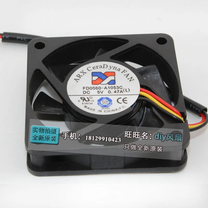 Avc новый для ARX FD0560-A1053C 5V 0.47A 6015 6CM переключатель охлаждающий вентилятор
Avc новый для ARX FD0560-A1053C 5V 0.47A 6015 6CM переключатель охлаждающий вентилятор