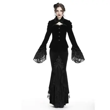 Darkinlove Women Gothic Jackets and Coats Black Vintage Victoarian Style Short Jacket Stand Collar Women Jacket
Darkinlove Women Gothic Jackets and Coats Black Vintage Victoarian Style Short Jacket Stand Collar Women Jacket