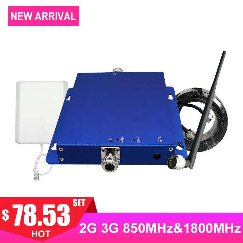 Cellular cellphone signal repeater dual band 1800mhz dcs mobile phone signal booster band3 band5 network amplifier kit antenna -
Cellular cellphone signal repeater dual band 1800mhz dcs mobile phone signal booster band3 band5 network amplifier kit antenna -