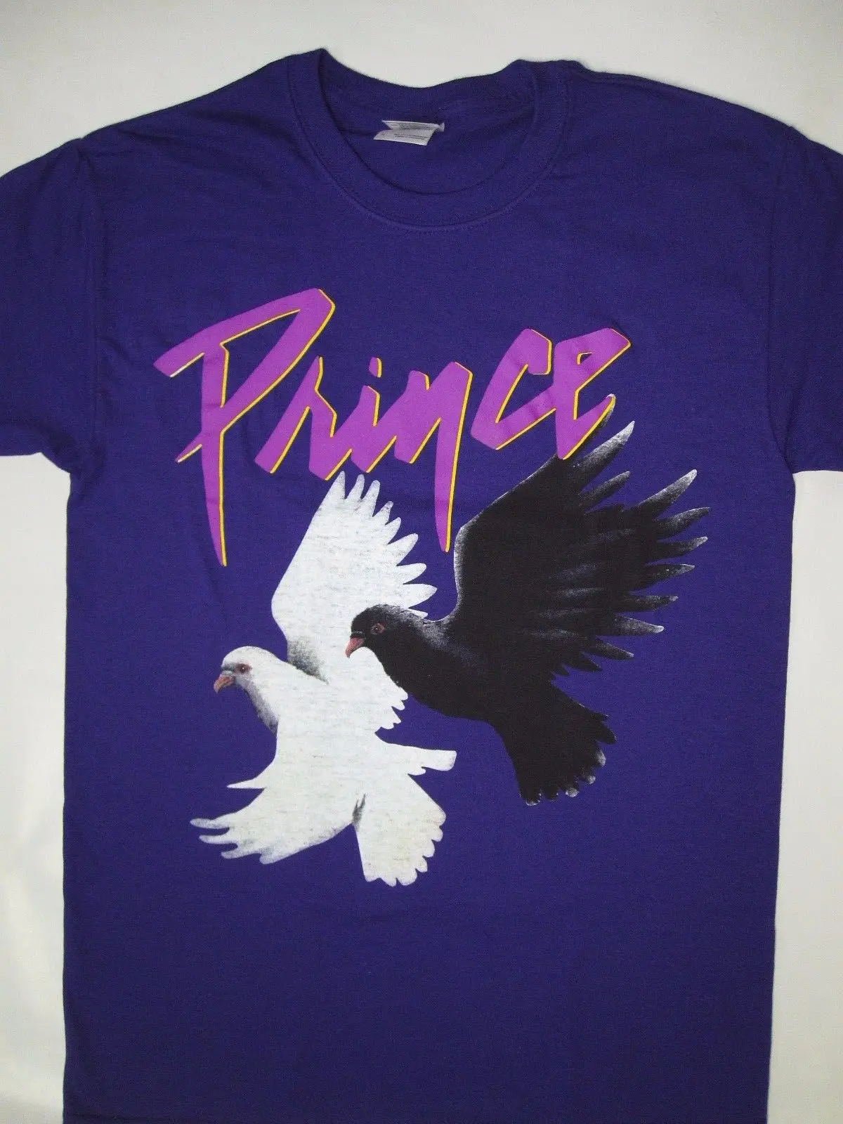 Фото Принц-тур 84-85 фиолетовый голуби Cry футболку (S-XXL) | Мужская одежда