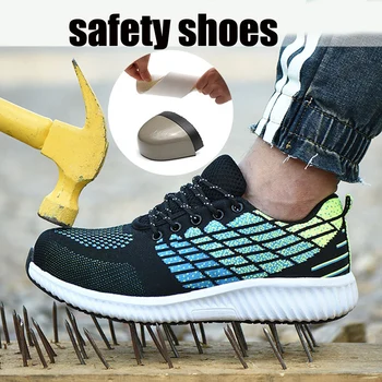 JUNSRM New 2019 men's safety shoes men's steel work shoes lightweight shoes breathable wear shoes ladies sports shoes36-46
JUNSRM New 2019 men's safety shoes men's steel work shoes lightweight shoes breathable wear shoes ladies sports shoes36-46