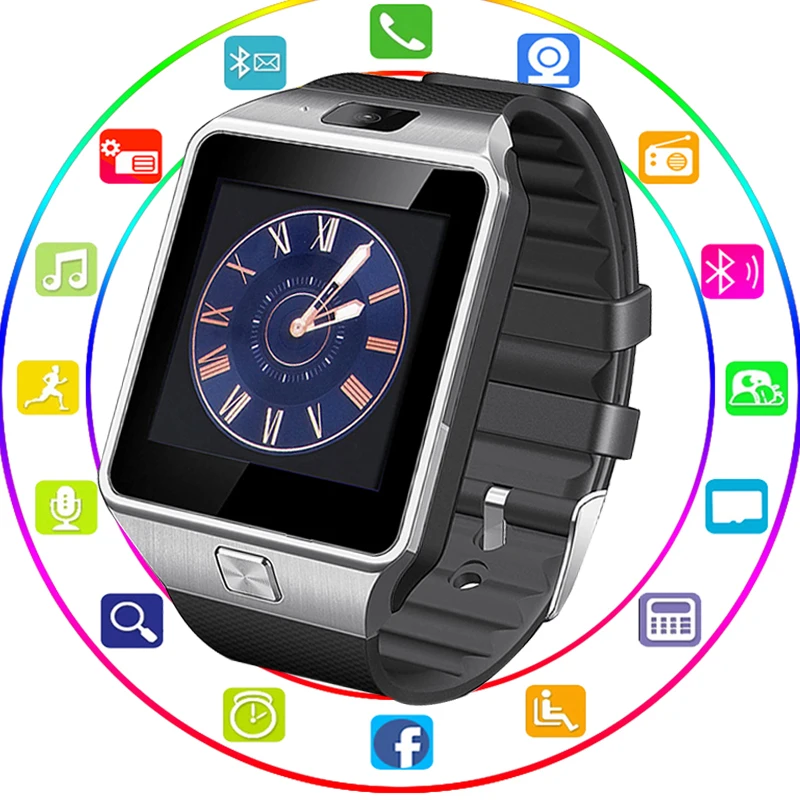 Bluetooth DZ09 Смарт часы Relogio Android Smartwatch телефонный звонок SIM TF камера для IOS iPhone Samsung VS GT08