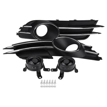 1 Pair of Car Lower Bumper Grille Grill Cover With Front Bumper Fog Light Decoration for Audi A6 C7 2012 2013 2014 
1 Pair of Car Lower Bumper Grille Grill Cover With Front Bumper Fog Light Decoration for Audi A6 C7 2012 2013 2014