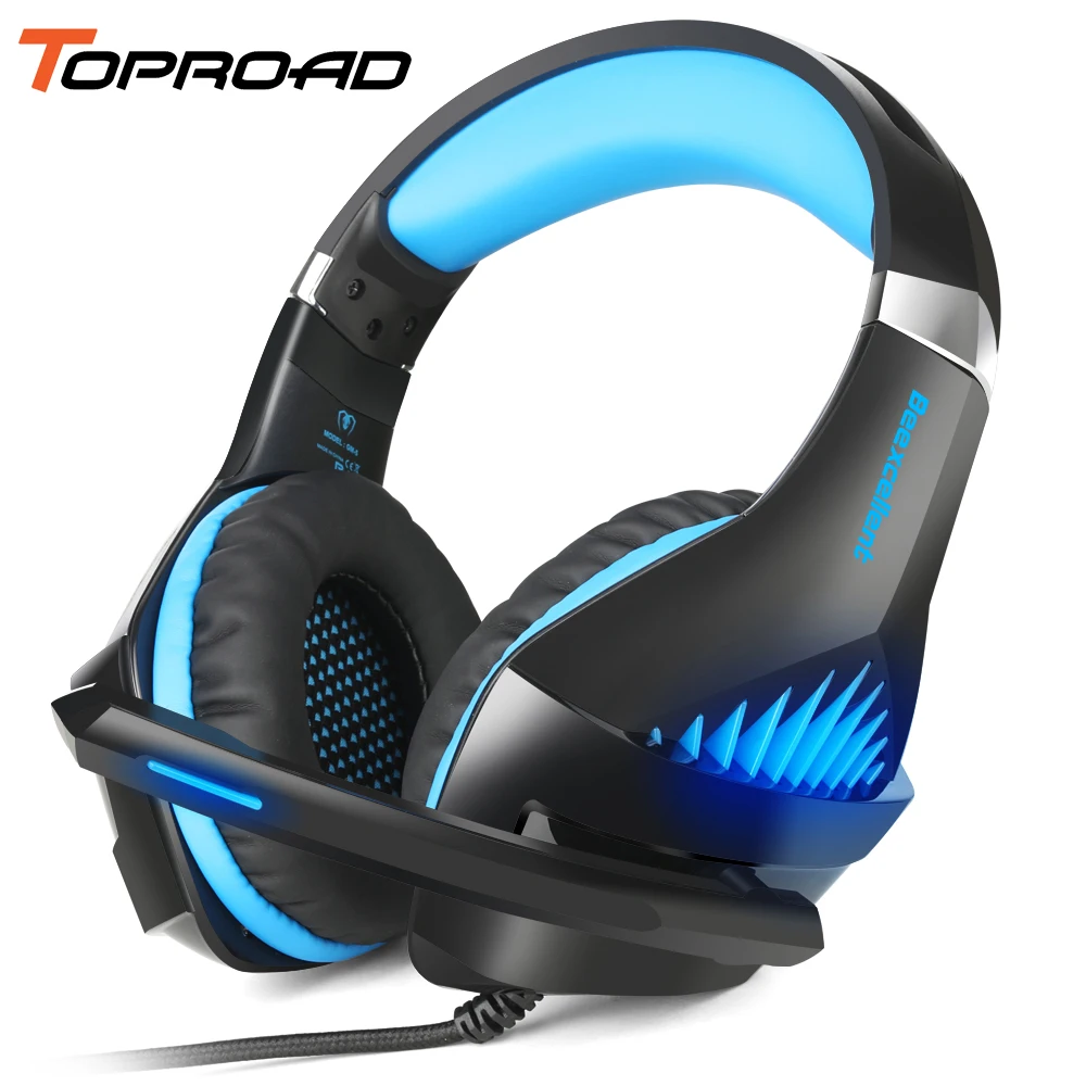 TOPROAD Gaming Headphone 3D Stereo Surround Sound with Microphone 3.5mm LED Light Game Headphone for PS4 PC Tablet Laptop
TOPROAD Gaming Headphone 3D Stereo Surround Sound with Microphone 3.5mm LED Light Game Headphone for PS4 PC Tablet Laptop