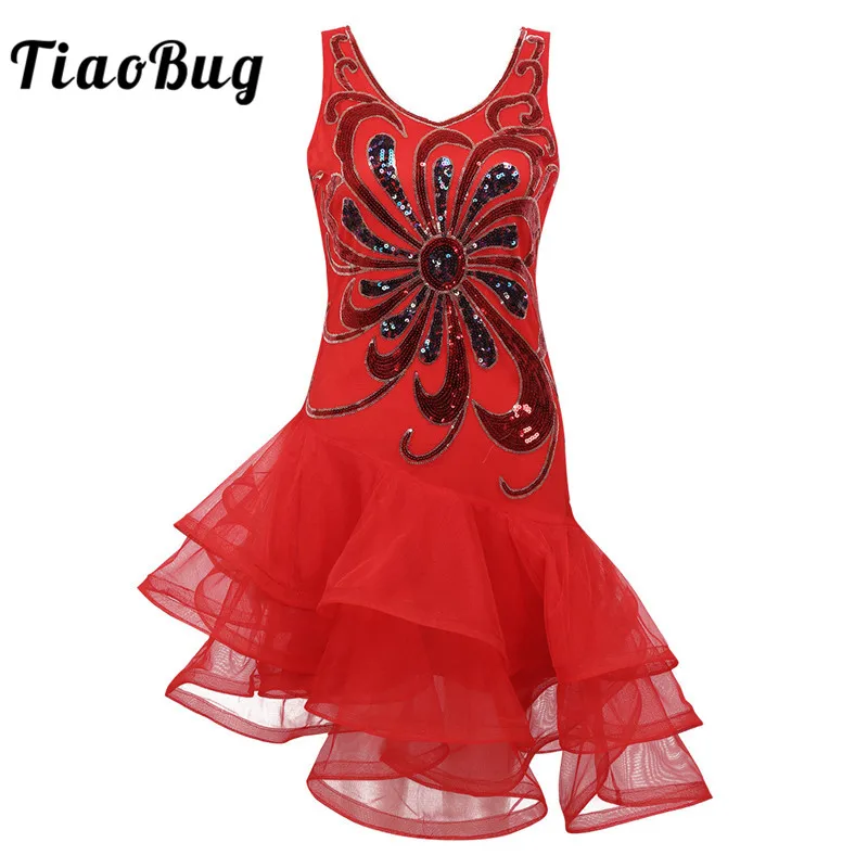 TiaoBug Women Flower Sequin Asymmetrical Tango Salsa Latin Dance Dress Ballroom Ladies Stage Competition Lyrical Dance Costumes
TiaoBug Women Flower Sequin Asymmetrical Tango Salsa Latin Dance Dress Ballroom Ladies Stage Competition Lyrical Dance Costumes