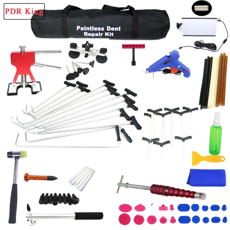 Paintless Dent Repair Tools PDR Tools Kit Hail Damage Removal Car Ding Dent Repair Rod Hook PDR Rods Dent Remover Tools
Paintless Dent Repair Tools PDR Tools Kit Hail Damage Removal Car Ding Dent Repair Rod Hook PDR Rods Dent Remover Tools