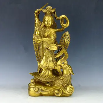 China's Seiko carving pure brass West Queen Mother statue 
China's Seiko carving pure brass West Queen Mother statue