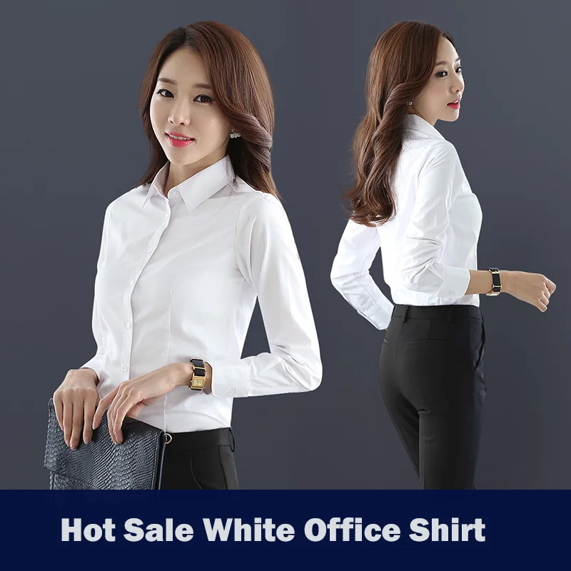 Summer Blouse Women Turn-down Neck Casual Blouses Tops Shirt Long Sleeve Shirts Business Office Lady Formal Slim White Shirt Top
Summer Blouse Women Turn-down Neck Casual Blouses Tops Shirt Long Sleeve Shirts Business Office Lady Formal Slim White Shirt Top