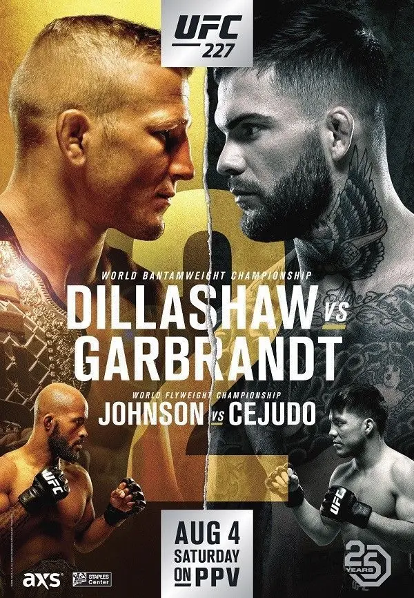 Q1330 Posters and Prints Dillashaw VS Garbrandt 2 UFC 227 UFC MMA Fight Event Art Poster Canvas Painting Home Decor
Q1330 Posters and Prints Dillashaw VS Garbrandt 2 UFC 227 UFC MMA Fight Event Art Poster Canvas Painting Home Decor