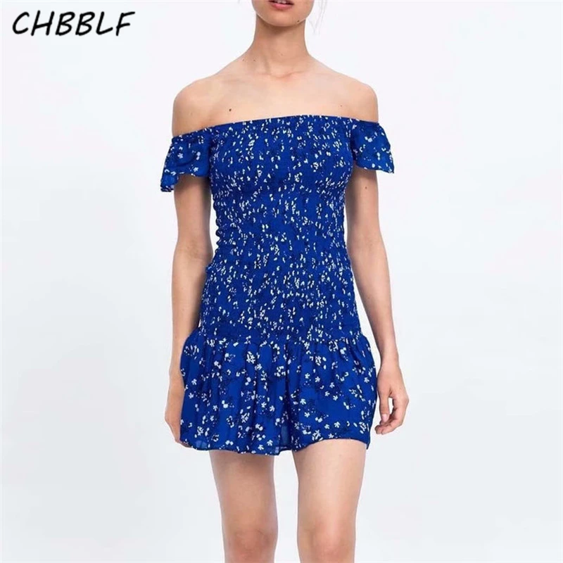 CHBBLF women floral print mini dress sweet slash neck elastic waist short sleeve causal female pleated dresses vestidos A9345
CHBBLF women floral print mini dress sweet slash neck elastic waist short sleeve causal female pleated dresses vestidos A9345