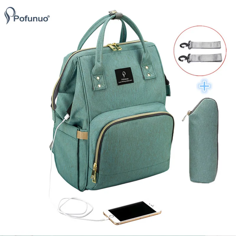 Fashion Baby Diaper Bag With USB Interface Large Capacity Waterproof Nappy Bag Kits Mummy Maternity Travel Backpack Nursing bag
Fashion Baby Diaper Bag With USB Interface Large Capacity Waterproof Nappy Bag Kits Mummy Maternity Travel Backpack Nursing bag