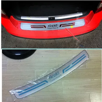 Free Shipping car styling for Skoda RAPID High quality stainless steel Rear bumper Protector Sill , car styling
Free Shipping car styling for Skoda RAPID High quality stainless steel Rear bumper Protector Sill , car styling