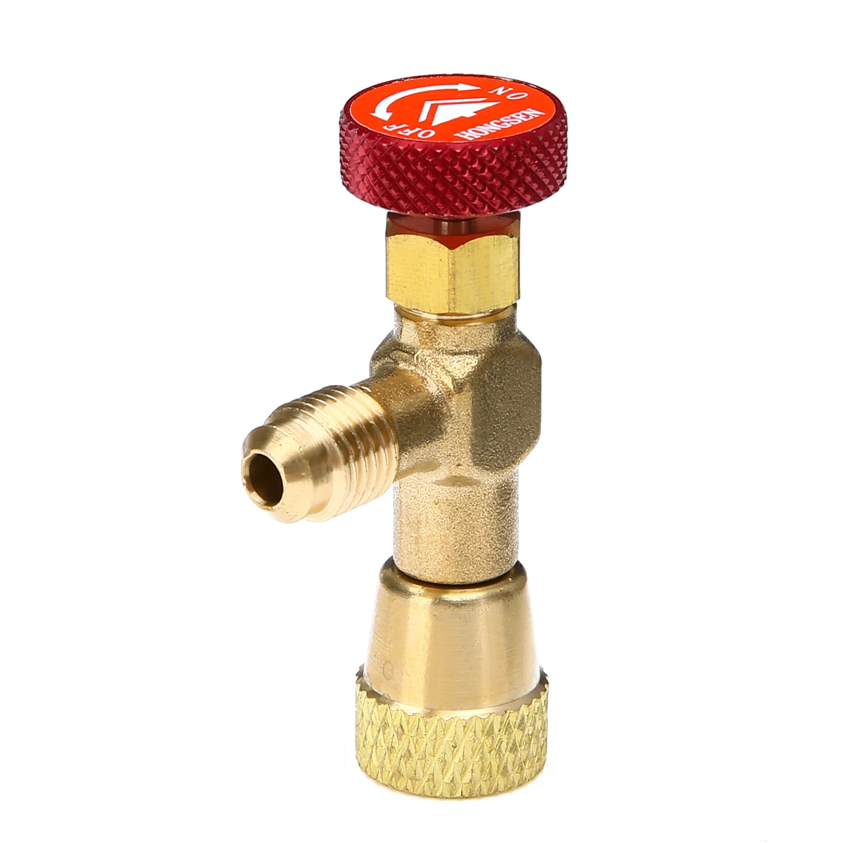 1pc Charging Hose Flow Control Valve Adapter 1/4