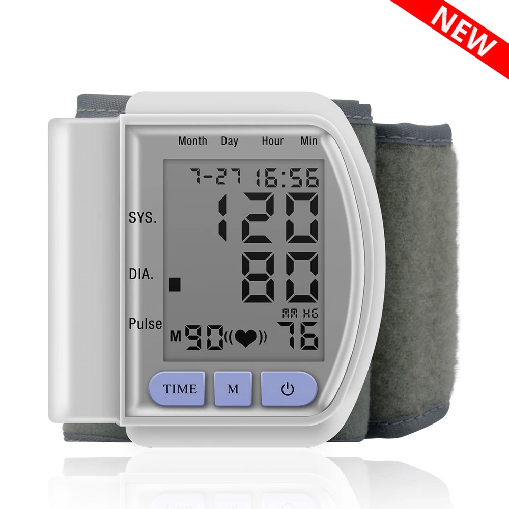 Automatic Digital LCD Display Wrist Blood Pressure Monitor Heart Beat Rate Pulse Meter Tonometer Sphygmomanometers pulsometer
Automatic Digital LCD Display Wrist Blood Pressure Monitor Heart Beat Rate Pulse Meter Tonometer Sphygmomanometers pulsometer