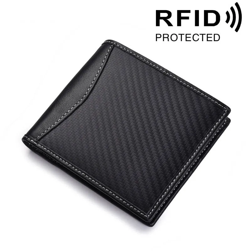 100% Genuine Leather Wallet Fashion carbon fibre Short Bifold Men Wallet Casual Men Wallets With Coin Pocket Purses Male Wallet
100% Genuine Leather Wallet Fashion carbon fibre Short Bifold Men Wallet Casual Men Wallets With Coin Pocket Purses Male Wallet
