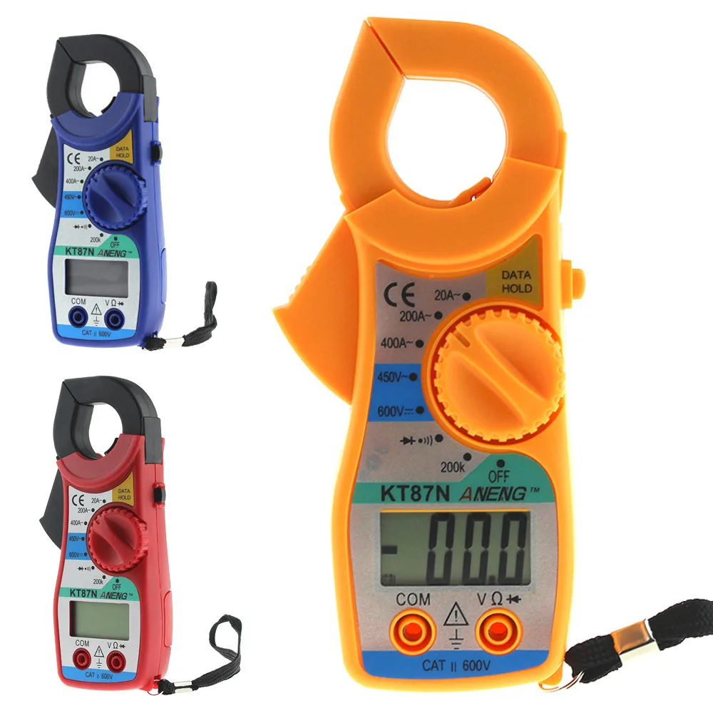 Franchise ANENG KT87N Digital LCD AC/DC Handheld Multimeter Volt Amp Ohm Test Clamp Meter Automatic Zero Overload Protection #08
Franchise ANENG KT87N Digital LCD AC/DC Handheld Multimeter Volt Amp Ohm Test Clamp Meter Automatic Zero Overload Protection #08