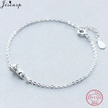 Jisensp Cute Cat Adjustable Charm Bracelet 100% 925 Sterling Silver Cartoon Animal Bangle Bracelets for Women Jewelry Gift
Jisensp Cute Cat Adjustable Charm Bracelet 100% 925 Sterling Silver Cartoon Animal Bangle Bracelets for Women Jewelry Gift