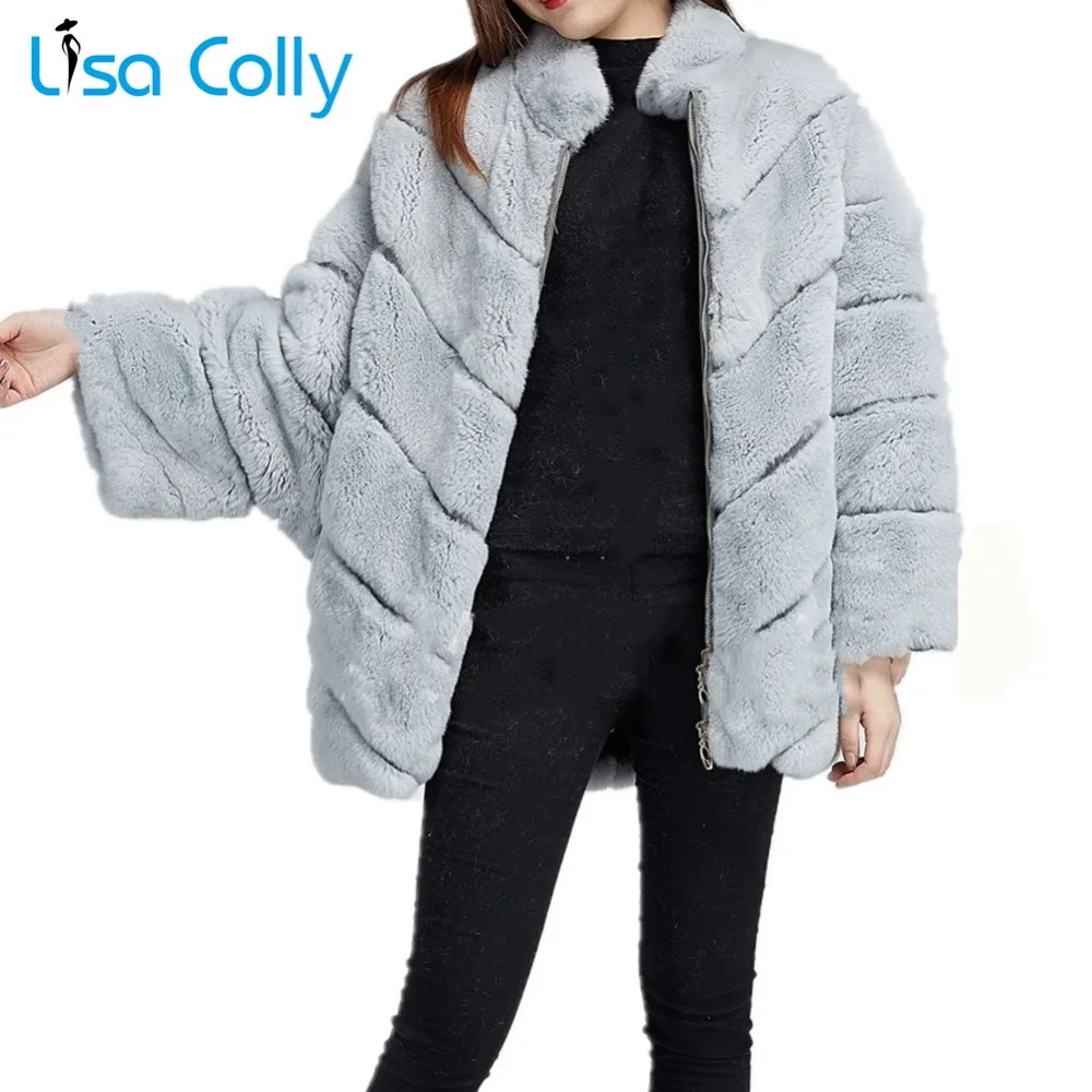 Lisa Colly New Winter Women Long Sleeves Collar faux fur coat Jacket women thick furs Coat Outwear warm Fox fur Coat Overcoat
Lisa Colly New Winter Women Long Sleeves Collar faux fur coat Jacket women thick furs Coat Outwear warm Fox fur Coat Overcoat
