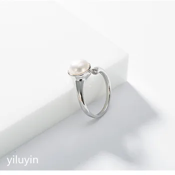 KJJEAXCMY boutique jewelry S925 Sterling Silver Ring natural freshwater pearl openings simple personality European and American
KJJEAXCMY boutique jewelry S925 Sterling Silver Ring natural freshwater pearl openings simple personality European and American
