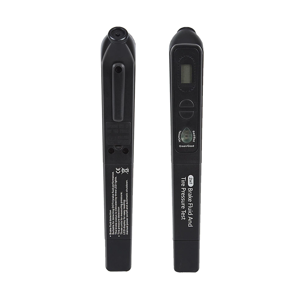 2 IN 1 Brake Fluid Liquid Tester Pen With LED with Tire pressure tester Diagnostic Tool With Pry Tool Gift Auto Vehicle Tool
2 IN 1 Brake Fluid Liquid Tester Pen With LED with Tire pressure tester Diagnostic Tool With Pry Tool Gift Auto Vehicle Tool