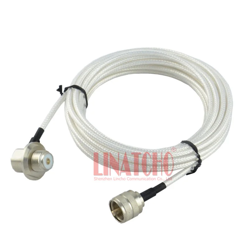 5 meter white RG303 pl259 uhf male to female so239 car radio antenna teflon high voltage coaxial cable
5 meter white RG303 pl259 uhf male to female so239 car radio antenna teflon high voltage coaxial cable