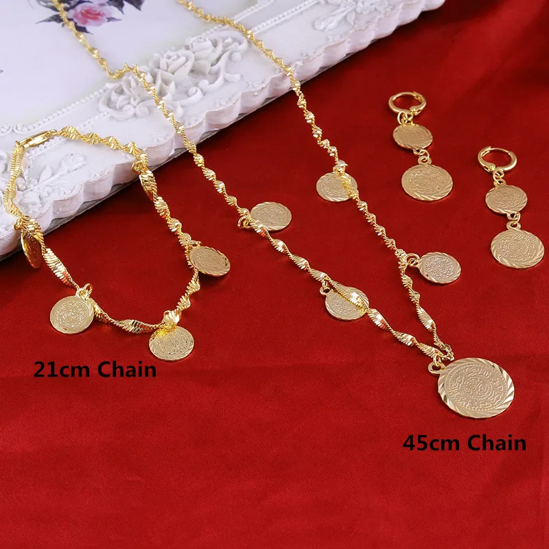 BangruiBraceletNecklaceEarrings set Islamic Muslim Arab Coin Money Sign Women Gold Color Filled Middle EasternAfrica Jewelry
BangruiBraceletNecklaceEarrings set Islamic Muslim Arab Coin Money Sign Women Gold Color Filled Middle EasternAfrica Jewelry