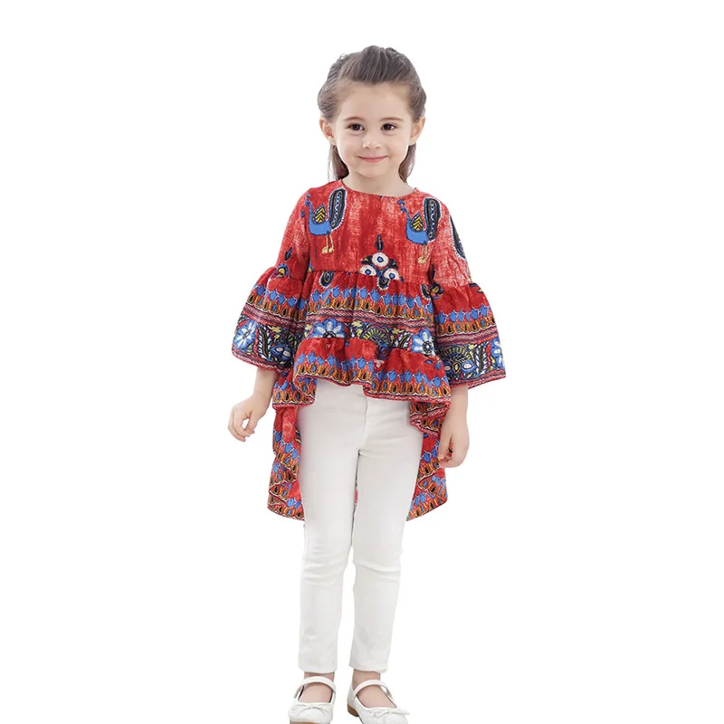 Girls Blouse Irregular Length Peacock Bohemia Shirts For Girl Loose Dress Shirt Girl Children Blouse
Girls Blouse Irregular Length Peacock Bohemia Shirts For Girl Loose Dress Shirt Girl Children Blouse