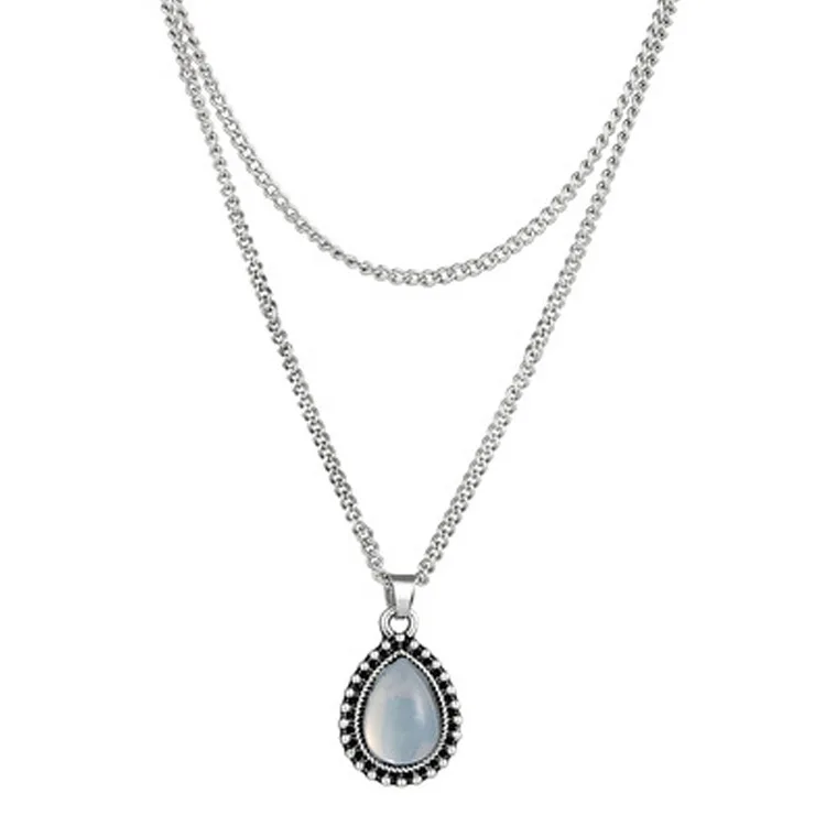 Retro Necklace Elegant 2017 Fashion New Necklace Simple Drop-shaped Pendant Multi-layer Ladies Necklace Wholesale Sales
Retro Necklace Elegant 2017 Fashion New Necklace Simple Drop-shaped Pendant Multi-layer Ladies Necklace Wholesale Sales