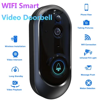MR108 Wireless Smart Doorbell Camera WIFI Intercom Remote Video Chime Night vision IP Door Bell Wireless Home Security Camera
MR108 Wireless Smart Doorbell Camera WIFI Intercom Remote Video Chime Night vision IP Door Bell Wireless Home Security Camera