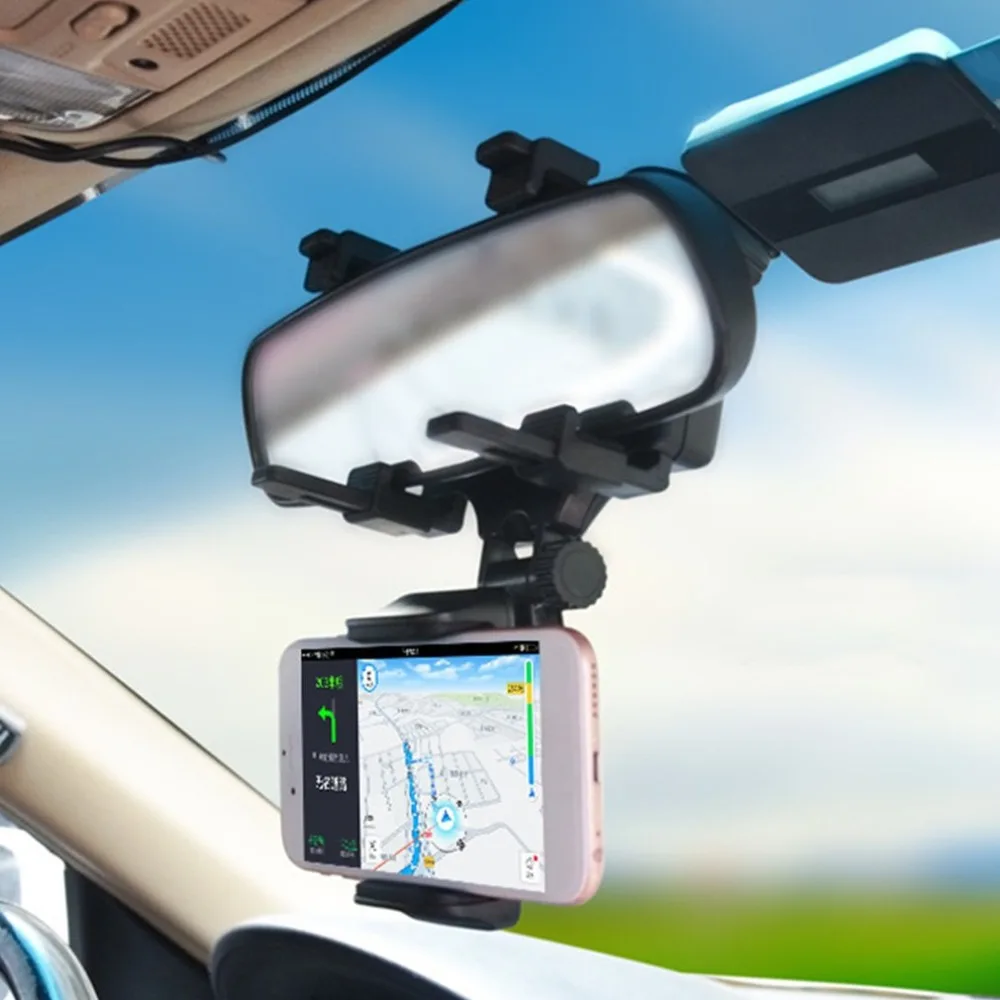 Universal Car Rearview Mirror Mount Holder 360 Degrees Mobile Phone Holders And Stands Mechanical Clamp for iPhone 7 8 8Plus X
Universal Car Rearview Mirror Mount Holder 360 Degrees Mobile Phone Holders And Stands Mechanical Clamp for iPhone 7 8 8Plus X