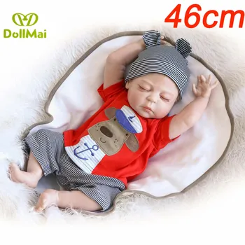 46cm Full Silicone Reborn Baby boy Dolls children gift doll toys bath toys bebe real reborn menino bonecas
46cm Full Silicone Reborn Baby boy Dolls children gift doll toys bath toys bebe real reborn menino bonecas