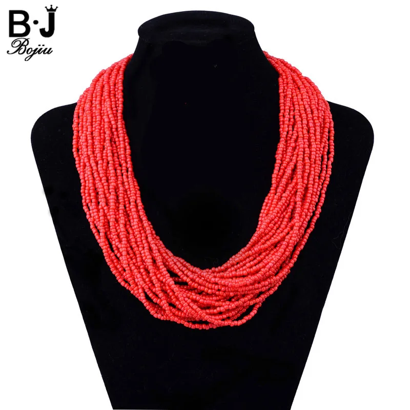 Long Fashion Bohemian Handmade Layer Beaded Necklace For Women Glass Seed Bead Collar Statement Necklace Maxi Jewelry NKS199
Long Fashion Bohemian Handmade Layer Beaded Necklace For Women Glass Seed Bead Collar Statement Necklace Maxi Jewelry NKS199
