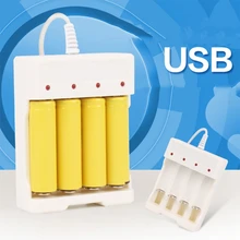 OOTDTY 1.2V Universal Smart 4-Slot AA/AAA Rechargeable Battery Charger Adapter USB Plug
OOTDTY 1.2V Universal Smart 4-Slot AA/AAA Rechargeable Battery Charger Adapter USB Plug