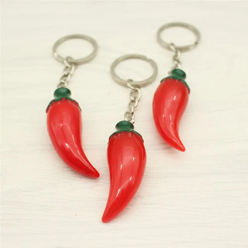 3 pcs Creative Simulation Red Chili Key Chain Key Ring Fashion High Quality Keychain for Bags Car Accessories
3 pcs Creative Simulation Red Chili Key Chain Key Ring Fashion High Quality Keychain for Bags Car Accessories