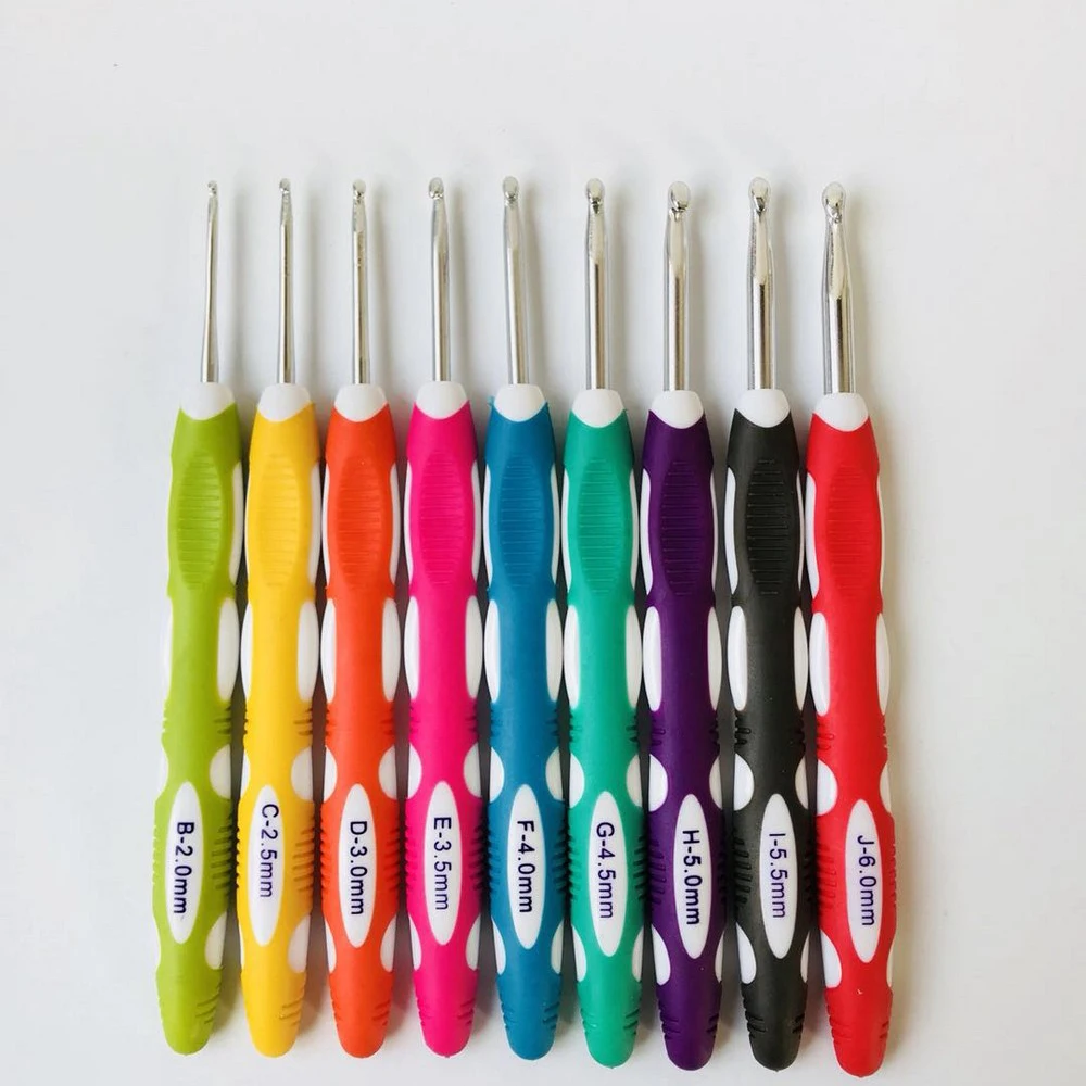 10pcs/set Multicolor Knitting Needles 2.0-10mm Soft Grip with Ergonomic Handle Crochet Hook DIY Craft Yarn Weave Crochet Needle
10pcs/set Multicolor Knitting Needles 2.0-10mm Soft Grip with Ergonomic Handle Crochet Hook DIY Craft Yarn Weave Crochet Needle