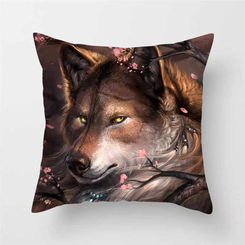 Fuwatacchi Ferocious Wolf Cushion Cover Dog Tiger Pillow Cover for Sofa Home Chair Decorative Pillows 45*45cm Animals Pillows
Fuwatacchi Ferocious Wolf Cushion Cover Dog Tiger Pillow Cover for Sofa Home Chair Decorative Pillows 45*45cm Animals Pillows