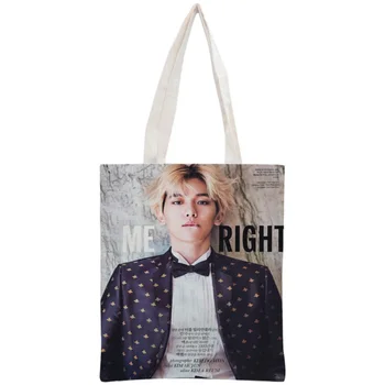 Custom BAEK HYUN Tote Bag Reusable Handbag Women Shoulder Pouch Foldable Canvas Shopping Bags Women Canvas Shoulder Bag
Custom BAEK HYUN Tote Bag Reusable Handbag Women Shoulder Pouch Foldable Canvas Shopping Bags Women Canvas Shoulder Bag