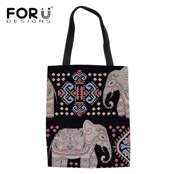 FORUDESIGNS Casual Women Eco Handbag Mandala Style Indian Elephant Design Linen Tote Bags for Ladies Girls Portable Shopping Bag
FORUDESIGNS Casual Women Eco Handbag Mandala Style Indian Elephant Design Linen Tote Bags for Ladies Girls Portable Shopping Bag